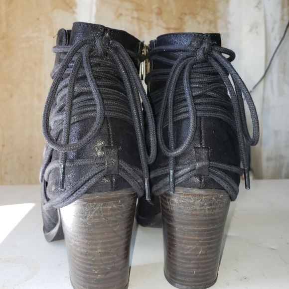 Black Suede Booties - Picture 4 of 4